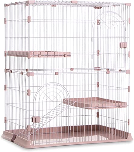 Katzenkäfig,großer Katzenkäfig für den Innenbereich,Katzenlaufstall,Metalldraht,Zwinger,Kiste,Kleintierkäfig für Kätzchen,Meerschweinchen,ideal für 1–4 Katzen von BICIBO