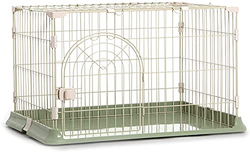 Katzenkäfig,großer Katzenkäfig für den Innenbereich,Katzenlaufstall,Metalldraht,Zwinger,Kleintierkäfig für Kätzchen,Meerschweinchen,ideal für 1–4 Katzen (grüner erster Stock) von BICIBO