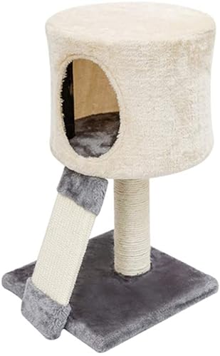 Kennels Katzen-Klettergerüst Zwei-in-Eins-Ruhe Unterhaltung Katzennest Flanell-Sisal-Katzen-Sprungplattform Vier Jahreszeiten Universelles Geschenk (Beige 31x52cm) von BICIBO