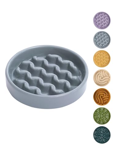 BICOPET Keramik-Labyrinth-Hundenapf für kleine und große Rassen, langsames Fressen, rutschfester Ständer, Tiernahrung, Puzzle-Design, 266 - 1,4 l, Eisblau, Größe M BICOPET Keramik-Labyrinth-Hundenapf für kleine und große Rassen, langsames Fressen, rutschfester Ständer, Tiernahrung, Puzzle-Design, 266 - 1,4 l, Eisblau, Größe M von BICOPET