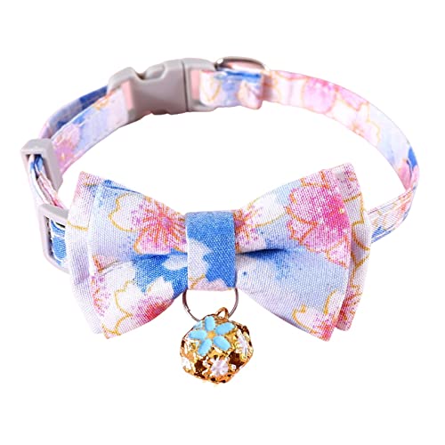 Verstellbares Welpenhalsband mit Fliege, Hundehalsband mit Anhänger für Jungen, Mädchen, kleine/mittelgroße/große Haustiere von BIECWIAY