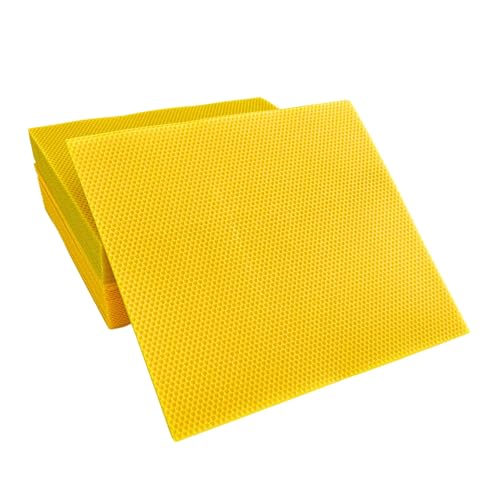BIENEN SCHMIDT 2,5kg Mittelwände Deutsch Normalmaß Anderthalb 350 x 315 mm Bienenwachs Mittelwände ca. 26 Stück von BIENEN SCHMIDT