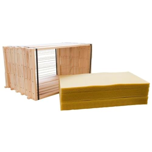 Kombi 140 Zander Rähmchen mit Hoff.-Seiten 477 x 220 mm +10 kg Mittelwände aus Bienenwachs im Zandermaß Kombi 140 Zander Rähmchen mit Hoff.-Seiten 477 x 220 mm +10 kg Mittelwände aus Bienenwachs im Zandermaß von BIENEN SCHMIDT