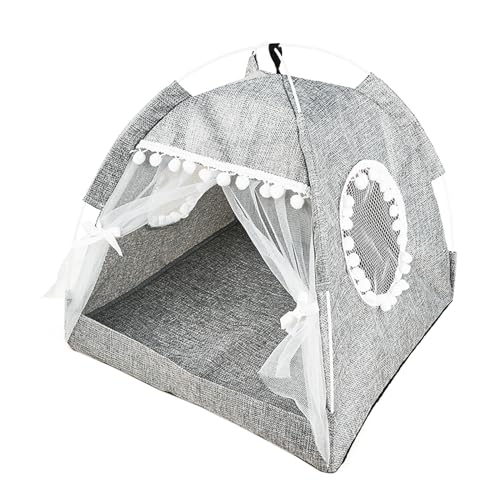 BIGULA Tragbares Zelt für Hunde und Katzen leichtes Tipi für Haustiere zum Ausruhen im Freien mehrere Farben mückensicheres Haustierzelt 1 Stück faltbares Haustierzelt von BIGULA