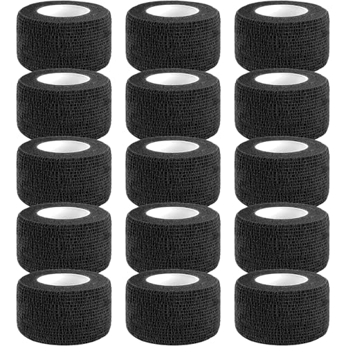 BILGETA Selbstklebender Verband, 15 Rollen x 2,5cm x 4,5m Pflaster Rolle Verbandsmaterial, Elastische Binde Bandage Fixierbinde Haftbandage Selbstklebend BILGETA Selbstklebender Verband, 15 Rollen x 2,5cm x 4,5m Pflaster Rolle Verbandsmaterial, Elastische Binde Bandage Fixierbinde Haftbandage Selbstklebend von BILGETA