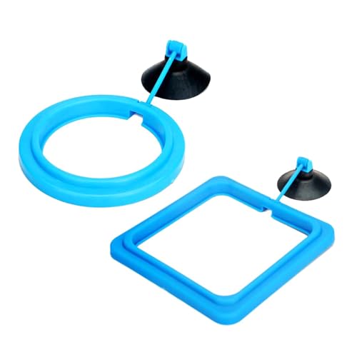 2 x langlebige Silikon-Futterrahmen, praktisches, rundes schwimmendes Futter für verschiedene Aquarien 2 x langlebige Silikon-Futterrahmen, praktisches, rundes schwimmendes Futter für verschiedene Aquarien von BINGGA