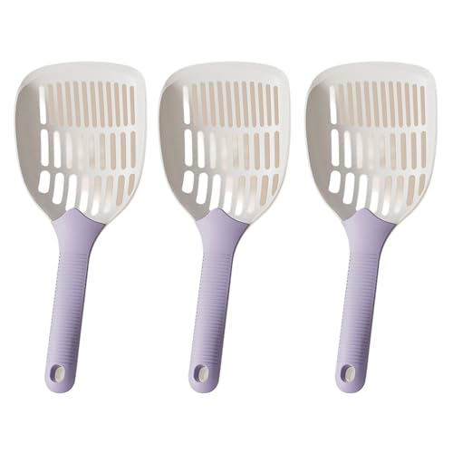 BINGGA 3er-Pack langlebige Katzenstreuschaufel, langer Griff, modisch, langlebig, mit Griff, Kotschaufel für effiziente BINGGA 3er-Pack langlebige Katzenstreuschaufel, langer Griff, modisch, langlebig, mit Griff, Kotschaufel für effiziente von BINGGA