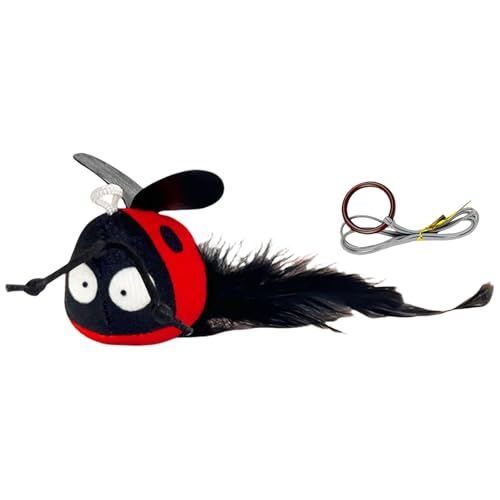 BINGGA Interaction Pet Hanging Plüsch Spielzeug Teaser Tier Squeaky Tier mit Federschwanz für Unterhaltung Indoor Cats BINGGA Interaction Pet Hanging Plüsch Spielzeug Teaser Tier Squeaky Tier mit Federschwanz für Unterhaltung Indoor Cats von BINGGA