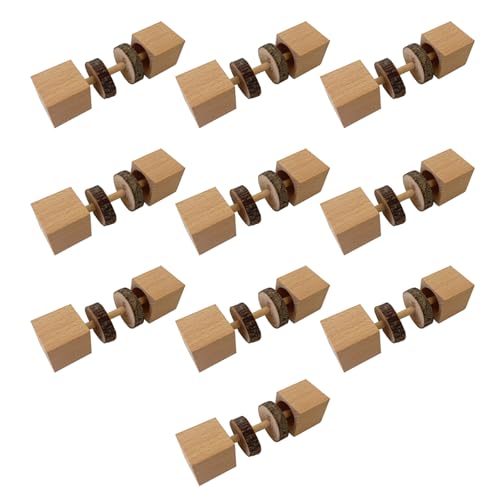 BINGGA Rennmaus Anreicherung Holz Futtersuche Anreicherung Spielzeug Geeignet für Holz Hantel für Hamsterkäfig Zubehör BINGGA Rennmaus Anreicherung Holz Futtersuche Anreicherung Spielzeug Geeignet für Holz Hantel für Hamsterkäfig Zubehör von BINGGA
