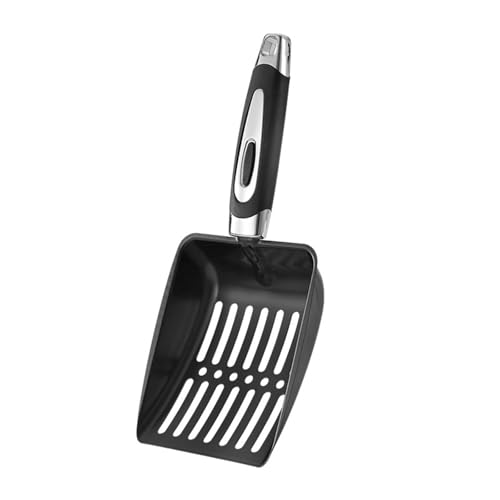 BINGGA Streuschaufel, glattes Metallsieb, hohle Schaufel, Metallgriff, Kotschaufel, Kätzchen, Kotschaufel von BINGGA