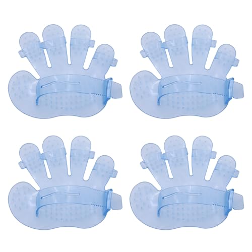 BINGGA Vielseitige Haustier-Pflegehandschuhe, Fünf-Finger-Handflächen-Form, Massagebürste für einfache Haarentfernung, 4 Stück BINGGA Vielseitige Haustier-Pflegehandschuhe, Fünf-Finger-Handflächen-Form, Massagebürste für einfache Haarentfernung, 4 Stück von BINGGA
