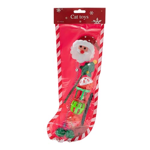 BINGGA Weihnachtliches Haustierspielzeug-Set, Urlaubsmotiv, Katzen, Spielsets, Haltbarkeit, Unschuldigkeit, Haustierspielzeug für Heimunterhaltung BINGGA Weihnachtliches Haustierspielzeug-Set, Urlaubsmotiv, Katzen, Spielsets, Haltbarkeit, Unschuldigkeit, Haustierspielzeug für Heimunterhaltung von BINGGA