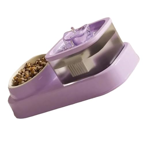 Großer Futternapf für Katzen, 2-in-1-Futterspender für Haustiere, mit Wasserbrunnen-Futterspender und Bewässerung, Futterbehälter, Zubehör von BINGGA