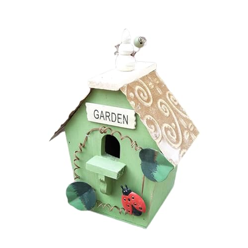 Wetter Holz Vogelbrutnest für Outdoor Hinterhof Vogelnest Haus Box für kleine Singvögel Wildvögel Unterschlupf Wetter Holz Vogelbrutnest für Outdoor Hinterhof Vogelnest Haus Box für kleine Singvögel Wildvögel Unterschlupf von BINGGA