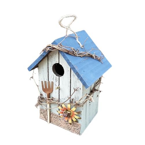 Wetter Holz Vogelbrutnest für Outdoor Hinterhof Vogelnest Haus Box für kleine Singvögel Wildvögel Unterschlupf Wetter Holz Vogelbrutnest für Outdoor Hinterhof Vogelnest Haus Box für kleine Singvögel Wildvögel Unterschlupf von BINGGA
