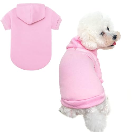 BINGPET Hunde-Kapuzenpullover – Fleece gefüttert Herbst Hund Welpen Sweatshirt Weich Warm Pullover Winter Kapuzenkleidung für kleine, mittelgroße und große Hunde & Katzen BINGPET Hunde-Kapuzenpullover – Fleece gefüttert Herbst Hund Welpen Sweatshirt Weich Warm Pullover Winter Kapuzenkleidung für kleine, mittelgroße und große Hunde & Katzen von BINGPET