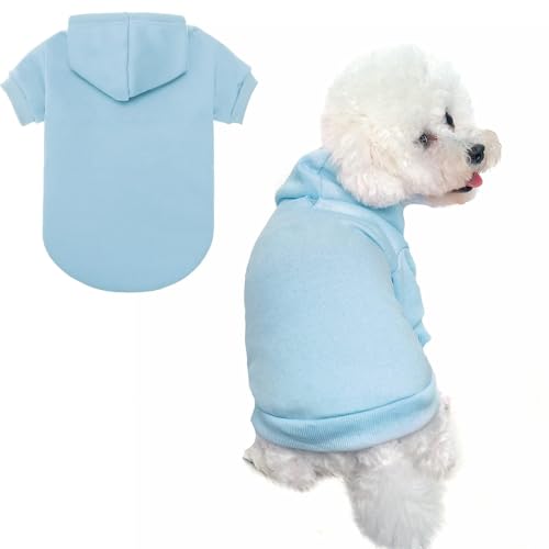 BINGPET Hunde-Kapuzenpullover – mit Fleece gefüttertes Herbst-Sweatshirt für Hunde, Welpen, weich, warm, Winter-Kapuzenbekleidung für kleine, mittelgroße und große Hunde und Katzen BINGPET Hunde-Kapuzenpullover – mit Fleece gefüttertes Herbst-Sweatshirt für Hunde, Welpen, weich, warm, Winter-Kapuzenbekleidung für kleine, mittelgroße und große Hunde und Katzen von BINGPET