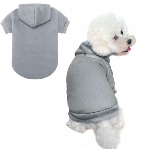 BINGPET Hunde-Kapuzenpullover – mit Fleece gefüttertes Herbst-Sweatshirt für Hunde, Welpen, weich, warm, Winter-Kapuzenbekleidung für kleine, mittelgroße und große Hunde und Katzen BINGPET Hunde-Kapuzenpullover – mit Fleece gefüttertes Herbst-Sweatshirt für Hunde, Welpen, weich, warm, Winter-Kapuzenbekleidung für kleine, mittelgroße und große Hunde und Katzen von BINGPET