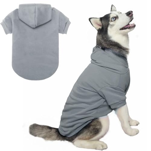 BINGPET Hunde-Kapuzenpullover – mit Fleece gefüttertes Herbst-Sweatshirt für Hunde, Welpen, weich, warm, Winter-Kapuzenbekleidung für kleine, mittelgroße und große Hunde und Katzen BINGPET Hunde-Kapuzenpullover – mit Fleece gefüttertes Herbst-Sweatshirt für Hunde, Welpen, weich, warm, Winter-Kapuzenbekleidung für kleine, mittelgroße und große Hunde und Katzen von BINGPET