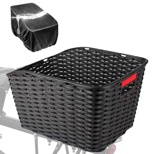 BINOTHINK Fahrradkorb Hinten, Groß Wetterfest Rostet Verstärkten Kanten mit Wasserdicht Abdeckung Reflektierender und Gepäcknetz, Fahrradkorb Korb für Kleiner Hund Einkaufen Picknick Schulranzen (M) BINOTHINK Fahrradkorb Hinten, Groß Wetterfest Rostet Verstärkten Kanten mit Wasserdicht Abdeckung Reflektierender und Gepäcknetz, Fahrradkorb Korb für Kleiner Hund Einkaufen Picknick Schulranzen (M) von BINOTHINK