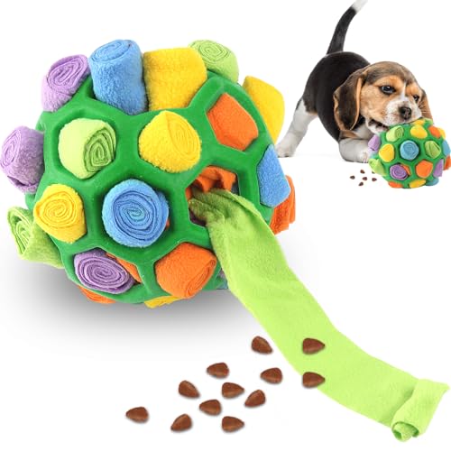 BINYI Schnüffelball Schnüffelspielzeug für Hunde Interaktives Hundespielzeug Intelligenzspielzeug Futterball Futtermatte Geruchstraining Heschäftigung für Kleine Mittelgroße Hunde BINYI Schnüffelball Schnüffelspielzeug für Hunde Interaktives Hundespielzeug Intelligenzspielzeug Futterball Futtermatte Geruchstraining Heschäftigung für Kleine Mittelgroße Hunde von BINYI