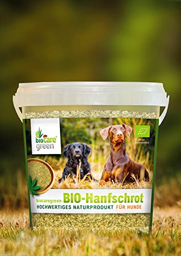 BIO- Hanfpresskuchen Bio-Hanfschrot für Hunde, 400 g von biocaregreen