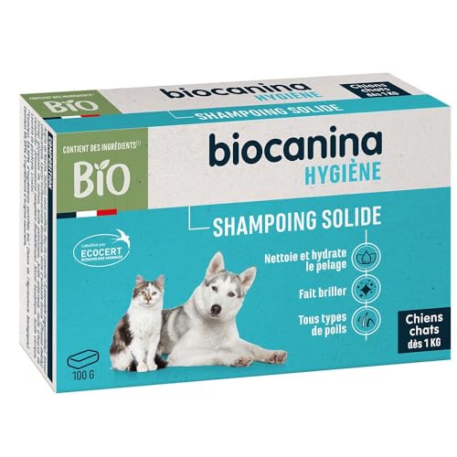 Biocanina Hygiene Solides Shampoo für Hunde und Katzen, Bio 100 g von BIOCANINA