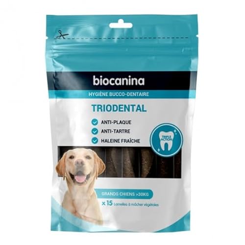 Biocanina Triodental Große Hunde, 15 Pflanzenlamellen von BIOCANINA