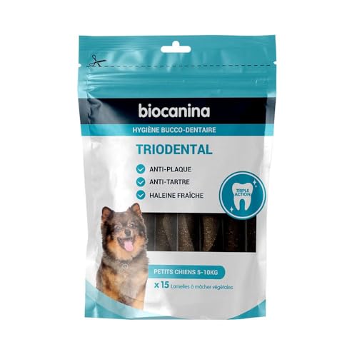 Biocanina Triodental Kleine Hunde, 15 Pflanzenlamellen von BIOCANINA