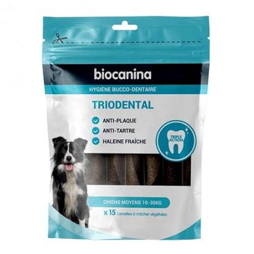 Biocanina Triodental mittelgroße Hunde, 15 Pflanzenlamellen von BIOCANINA