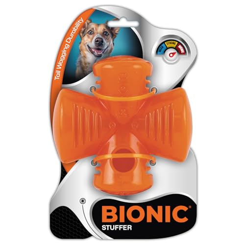 BIONIC Stuffer Treat Hundespielzeug – gut sichtbarer Leckerli-Spender, ideal für umgeleitetes Kauen von BIONIC