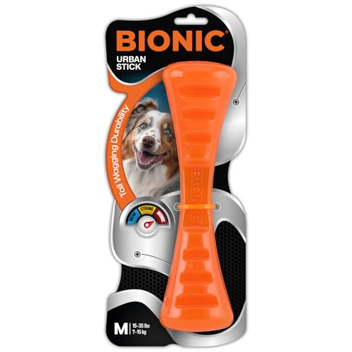 BIONIC Urban Stick Hundespielzeug Medium - Interaktives Kauspielzeug für Hunde, das den härtesten Kauern standhält, für Hunde zwischen 6.8-15.9 kg (7-15.9 kg) von BIONIC