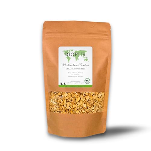 Bio Pastinaken-Flocken 350g für Hunde und Katzen von BIOPUR Tiernahrung