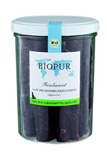 BIOPUR Tiernahrung Bio Rindswurst 180g Glas von BIOPUR Tiernahrung