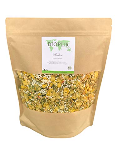 BIOPUR Tiernahrung Bio Flocken 450g für Hunde und Katzen von BIOPUR Tiernahrung