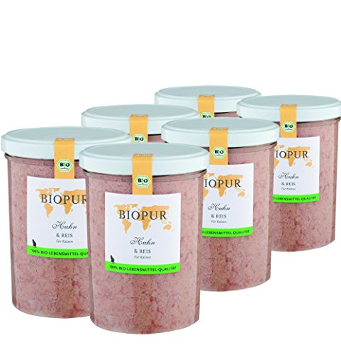 Bio Premium Katzenfutter Huhn & Reis für Katzen 6x370g Nassfutter Bio Premium Katzenfutter Huhn & Reis für Katzen 6x370g Nassfutter von BIOPUR Tiernahrung