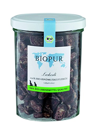BIOPUR Tiernahrung Bio Leckerli 180g Glas von BIOPUR Tiernahrung