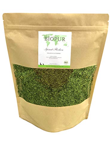 BIOPUR Tiernahrung Bio Spinat-Flocken 250g für Hunde und Katzen von BIOPUR Tiernahrung