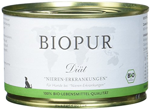 Biopur Bio Diätfutter Nieren-Erkrankungen 400g, 6er Pack (6 x 400 g) von BIOPUR Tiernahrung