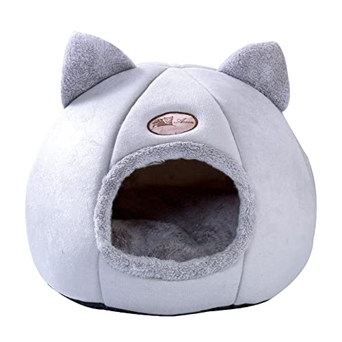 BIOSA Halbgeschlossenes kleines Hundehaus, atmungsaktiv, weich, niedliches Winter-Katzennest, Leichter Plüsch, bequem, abnehmbar, gemütlich for kleine Hunde BIOSA Halbgeschlossenes kleines Hundehaus, atmungsaktiv, weich, niedliches Winter-Katzennest, Leichter Plüsch, bequem, abnehmbar, gemütlich for kleine Hunde von BIOSA