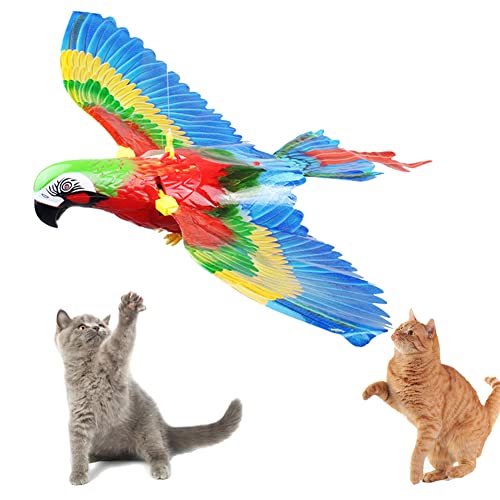 BIOSA Katzenspielzeug Simulierte Vögel Hängende Haustierspielzeug, Elektrisches Fliegendes Vogel Katzenspielzeug, Interaktives Vogel-Simulations-Katzenspielzeug-Set von BIOSA