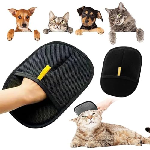 BIOSA Pfotenmond Fellmagnet, Tierhaarentferner Handschuh Fellhandschuhe Fingerlos Katze - Wiederverwendbare Antistatische Handschuhe Doppelseitige for Glattes und Gesundes Fell BIOSA Pfotenmond Fellmagnet, Tierhaarentferner Handschuh Fellhandschuhe Fingerlos Katze - Wiederverwendbare Antistatische Handschuhe Doppelseitige for Glattes und Gesundes Fell von BIOSA