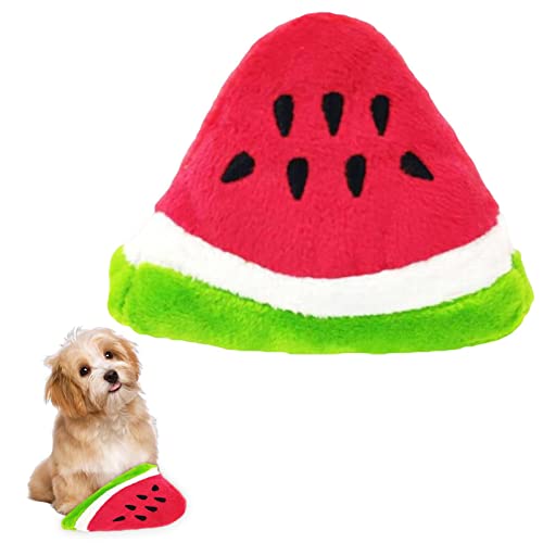 BIOTAT Plüsch Hundespielzeug | Interaktives kleines Hundeplüschspielzeug-Set Obst | Leckerli-Spielzeug für Haustiere, waschbar, kleine Hunderasse, Kauspielzeug, Baumwollgewebe, saubere Zähne von BIOTAT