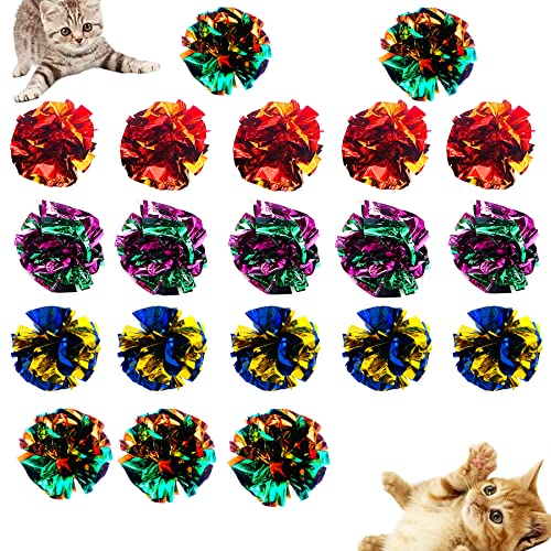 BIPY Knisterbälle, Katzenspielzeug, glänzende Mylar-Katzenspielzeuge, bunt, interaktives Fangen für Kätzchen, Kätzchen, Kauen, Folienbälle, Spielzeug für Kätzchen, Haustiere, Spielball, Zubehör, BIPY Knisterbälle, Katzenspielzeug, glänzende Mylar-Katzenspielzeuge, bunt, interaktives Fangen für Kätzchen, Kätzchen, Kauen, Folienbälle, Spielzeug für Kätzchen, Haustiere, Spielball, Zubehör, von BIPY