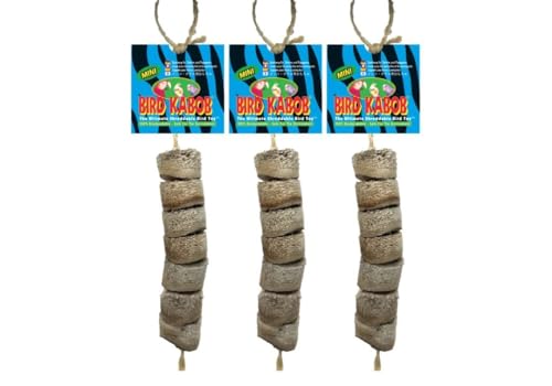 Bird Kabob shreddable Parrot Spielzeug Mini (3 Pack) von BIRD KABOB