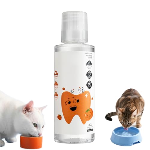BIUBIULOVE PawBright Plus, Geruchs- Und Geschmacksneutrale Formel Gegen Zahnstein, Rein Natürliche Pflanzenformel, Fördert Gesundes Zahnfleisch Und Frischen Atem (Katze) von BIUBIULOVE