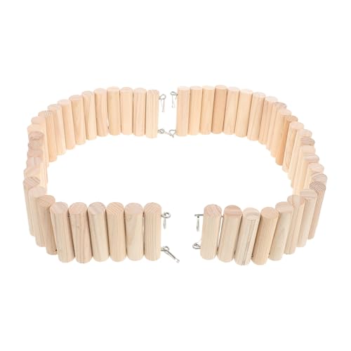 BIUDECO 2 Stück Holz-kletterspielzeug Für Hamster, Leiterbrücke, Tragbare Bogenbrücke Für Kleine Haustiere, Käfig-lebensraum-bereicherungsspielzeug Für Rennmäuse, Meerschweinchen, Hamster von BIUDECO