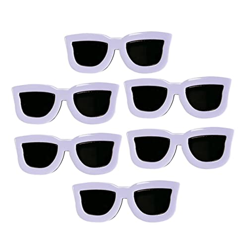 BIUDECO 6Stücke Sonnenbrillen Haarclips Lustige Haarnadeln und Haaraccessoires für Verschiedene Anlässe Leicht Tragbar zum Dekorieren und Fixieren von BIUDECO
