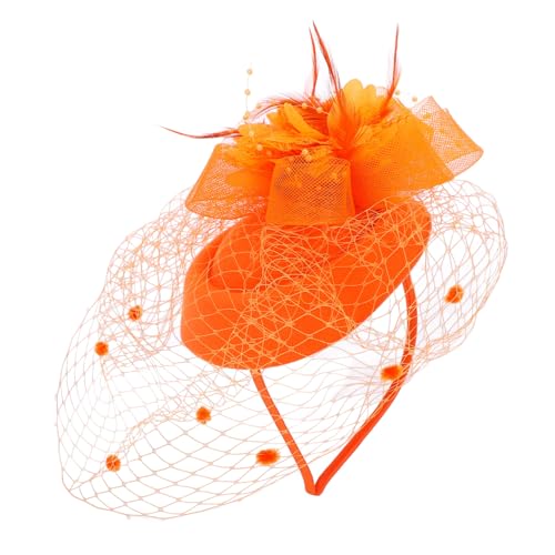 BIUDECO Braut-kopfschmuck für Hochzeit Fascinator Netz-feder-stirnband Haarspange für BIUDECO Braut-kopfschmuck für Hochzeit Fascinator Netz-feder-stirnband Haarspange für von BIUDECO