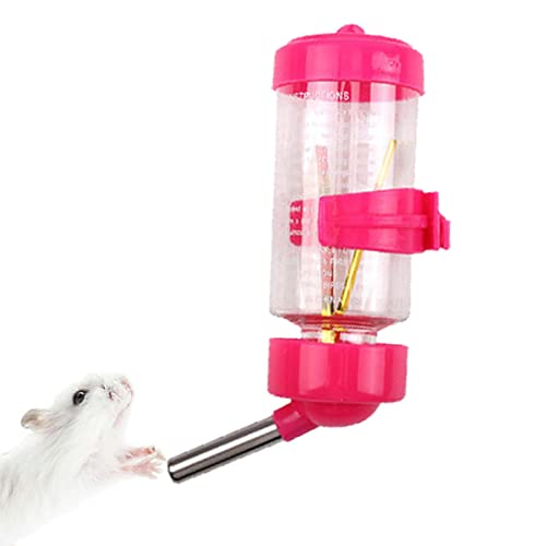 BIUDUI Hamster Trinkflasche Haustier Wasserflasche Automatischen Wassertrinken Spender Für Haustierkäfig, Hängende Wasserspender Für Hamster, Frettchen, Hasen17x5,5x5,5 cm von BIUDUI